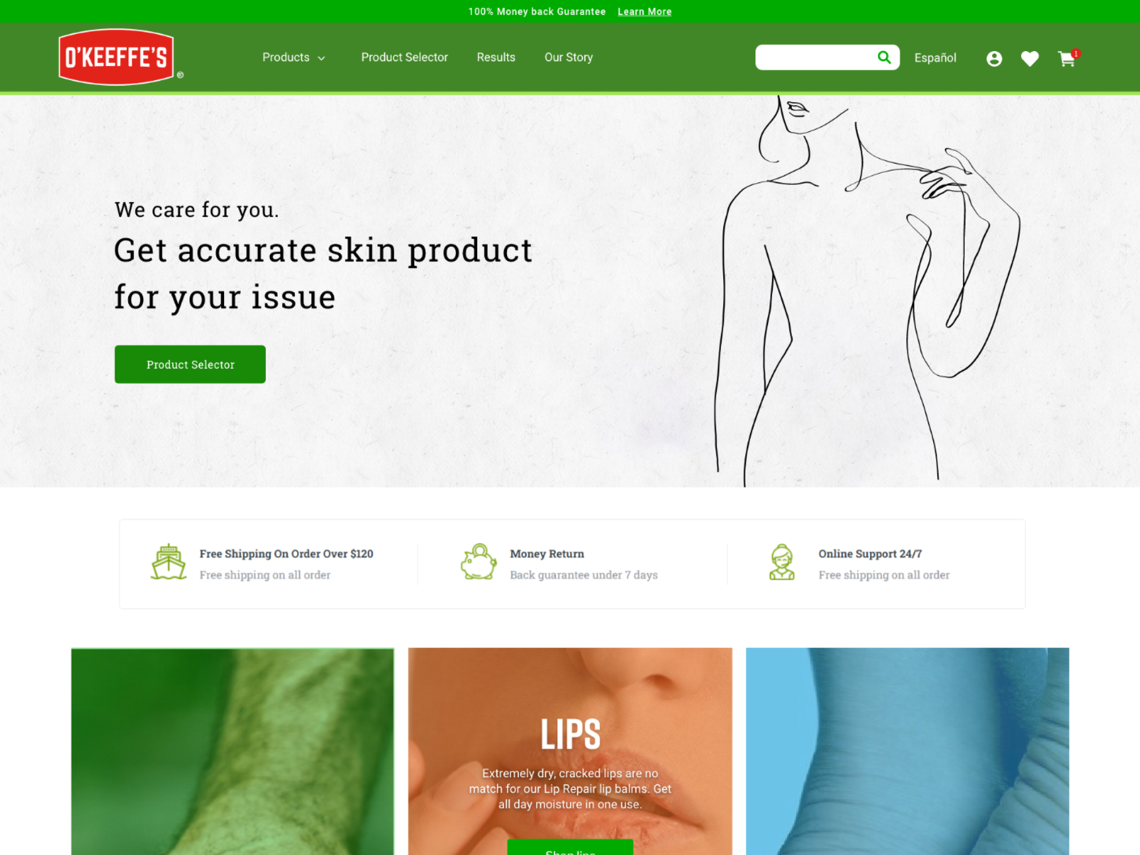 Image representing a link for O'Keeffe's